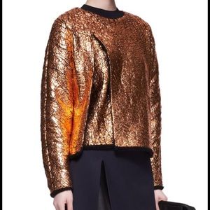 3.1 Phillip Lim Crackled Metallic Sweatshirt